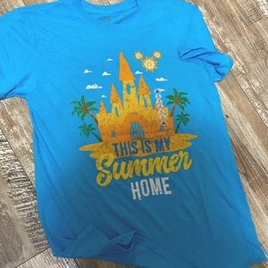Disney Parks Beach Castle Summer Home Tee
